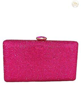 Crystal Evening Clutch Hot-Fix Rhinestone Mini Formal Party Bridal Purse